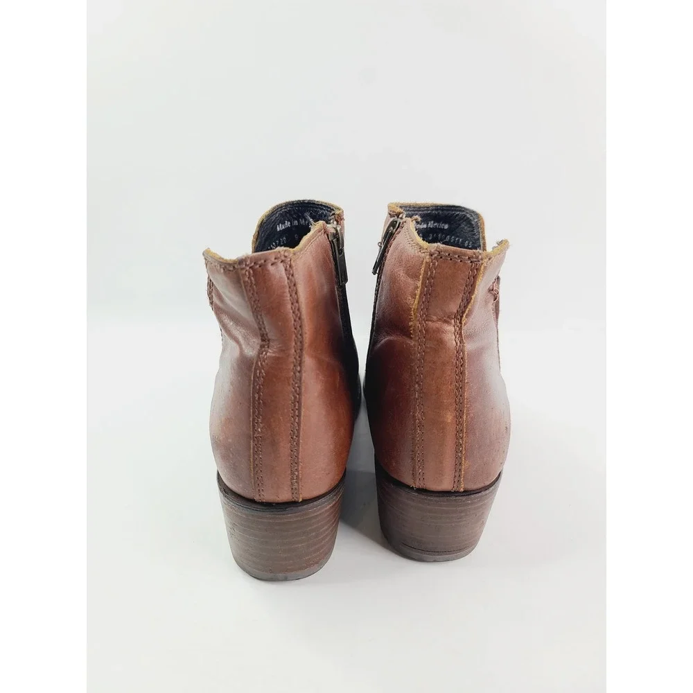 Liberty Black, Leather Ankle Boots, Booties‎ Women's, Size 9, Brown Color. A. H